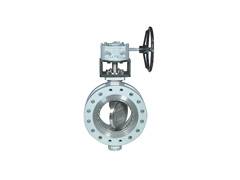 Three-eccentric valves 